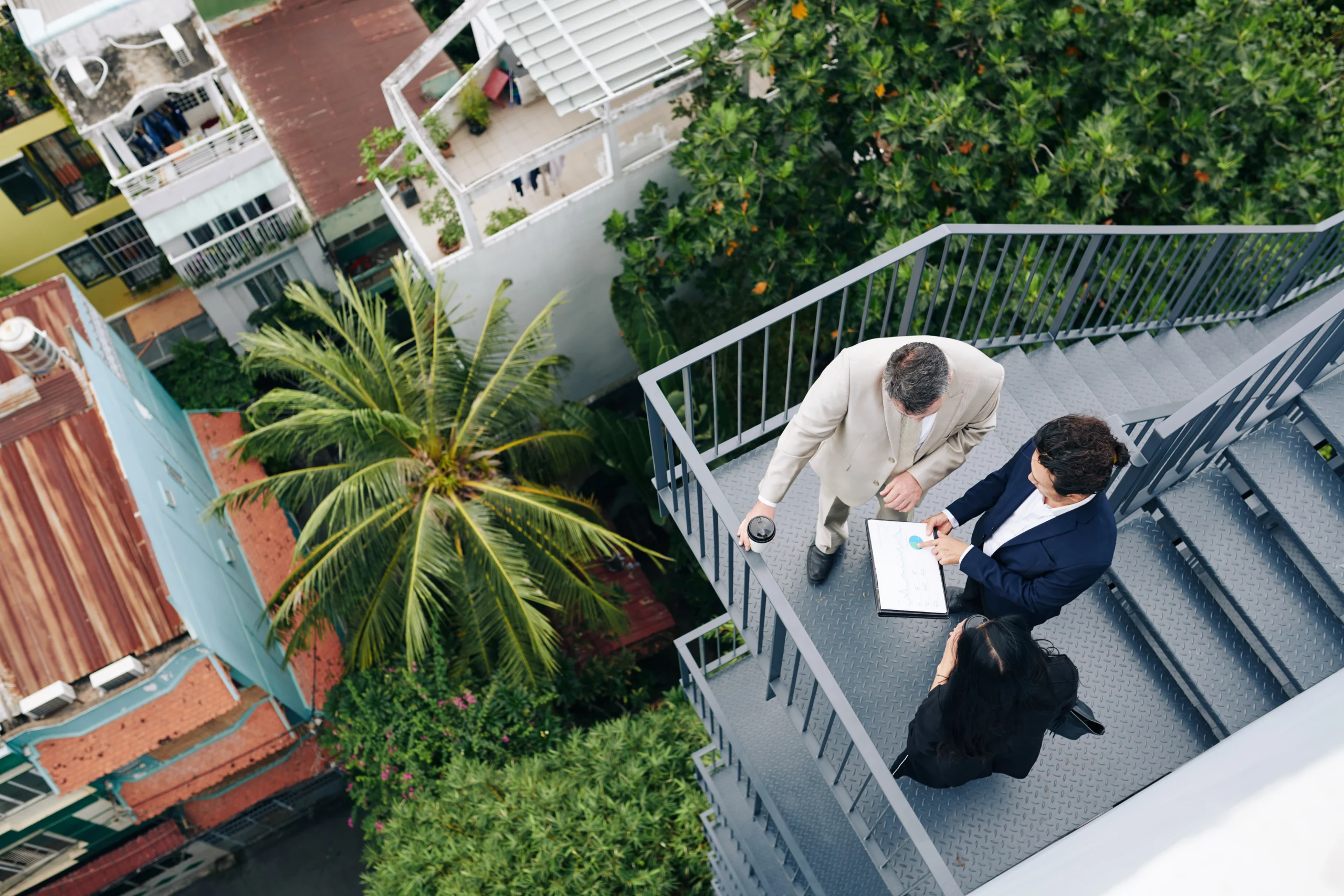 Our team discussing a property sale strategy